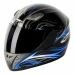 Nitro Artemis Motorcycle Crash Helmet Black Blue White
